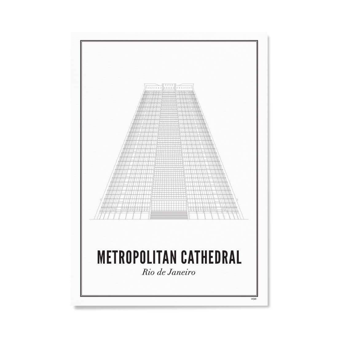 Poster von Rio de Janeiro - Metropolitan Cathedral | WIJCK.